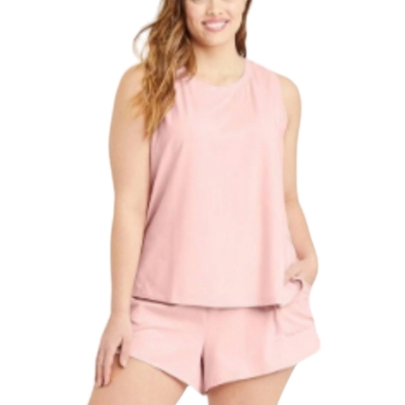 Women's Plus Size Tank Top and Shorts Pajama Set | Stars Above | 4X - Picture 1 of 5